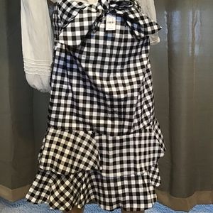 New Black and White checkered skirt